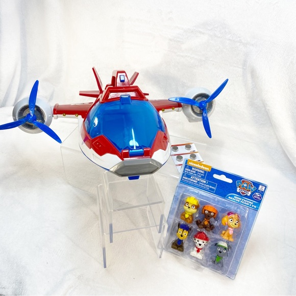 Paw Patrol Toys Paw Patrol Air Patroller Rescue Jet With 6 Figures